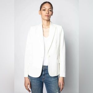 Zadig & Voltaire Victor Strass Amour Love Blazer - Size XS